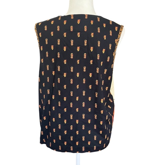 Vintage 90's Boho Patchwork Vest Size 14 Western - Picture 4 of 4